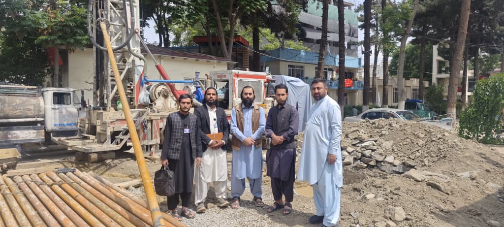 Water Supply  of drilling and installation of water well lining rings 