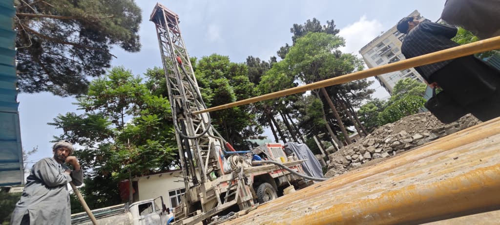 Water Supply  of drilling and installation of water well lining rings